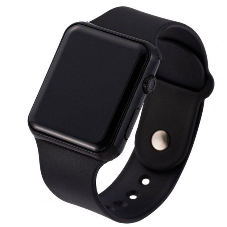 led square casual digital watch with rubber band sports wrist watches for man woman (colors optional) 3# 6#